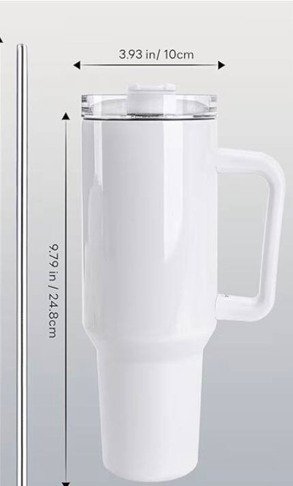 40oz stainless steel with handle