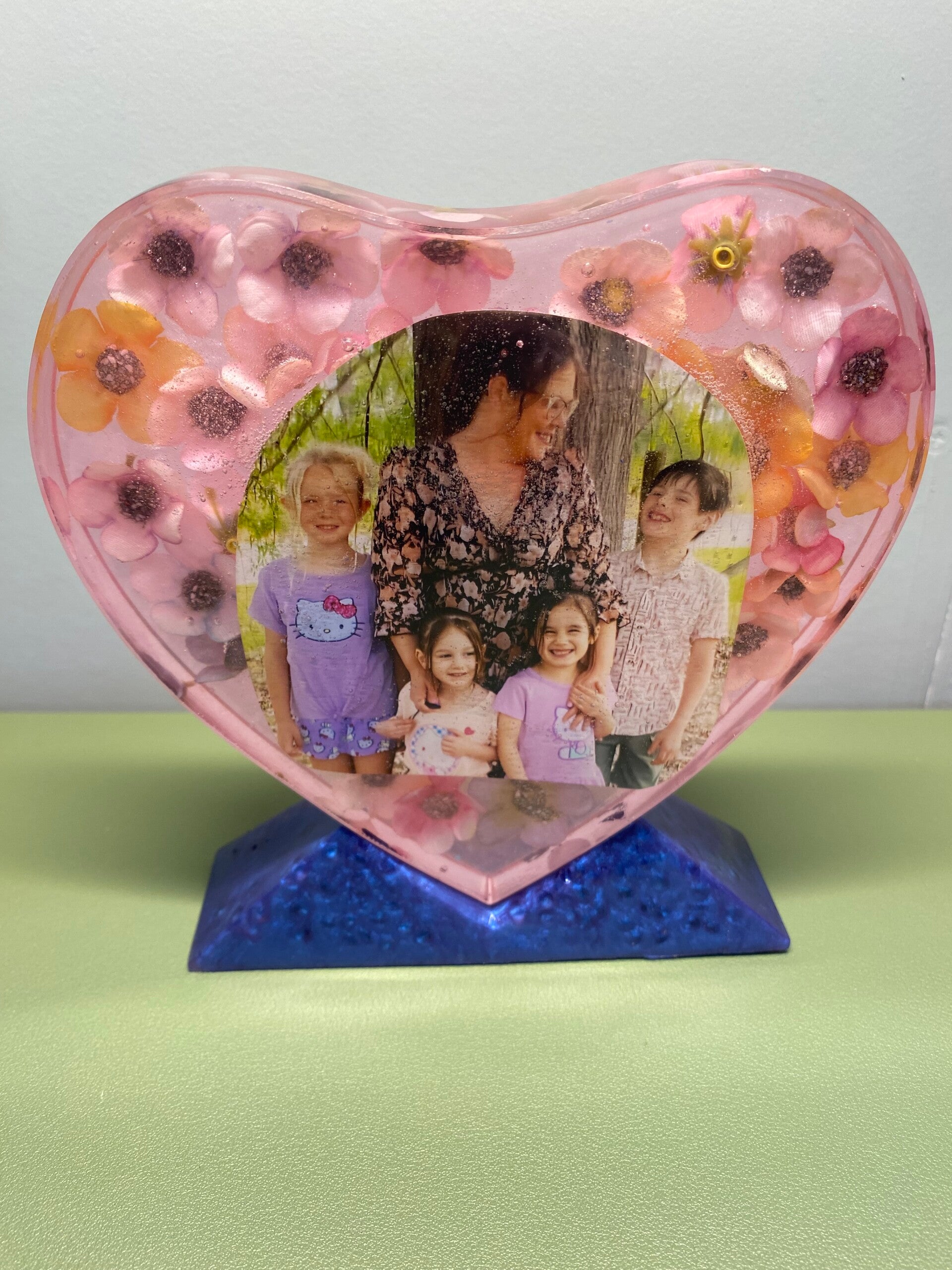 Heart with stand 6in x 6in x 1in