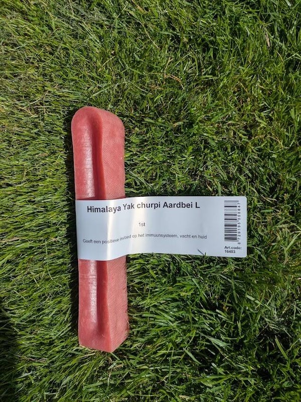 Himalaya Yak churpi Aardbei - L