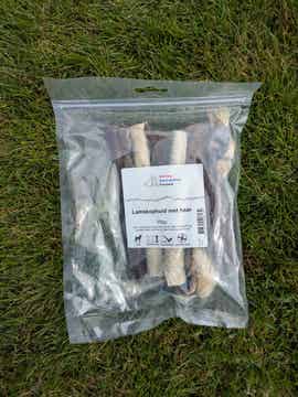 Natuurlijk - Lamskophuid met haar 100 gr