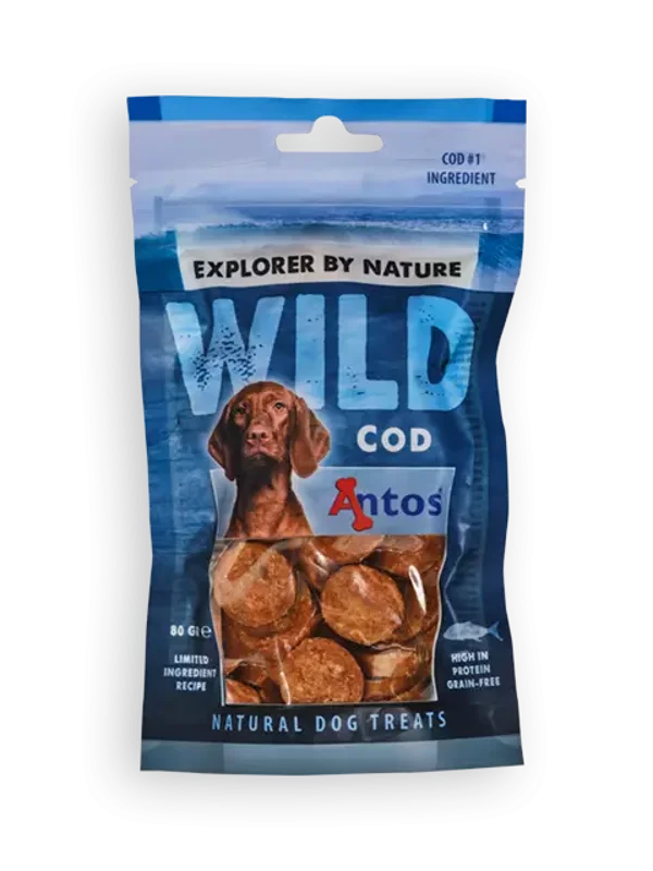 Antos - Wild kabeljauw, kalkoen, konijn, lam, rund, tonijn en zalm.
