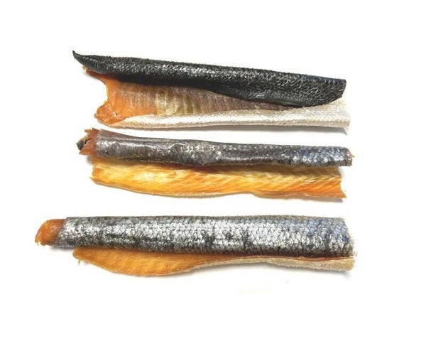 Zalmhuid met vlees 2st