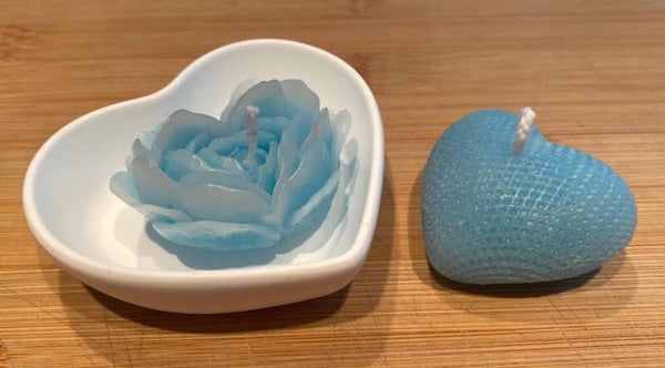 Teelichter Set mit Herzschale