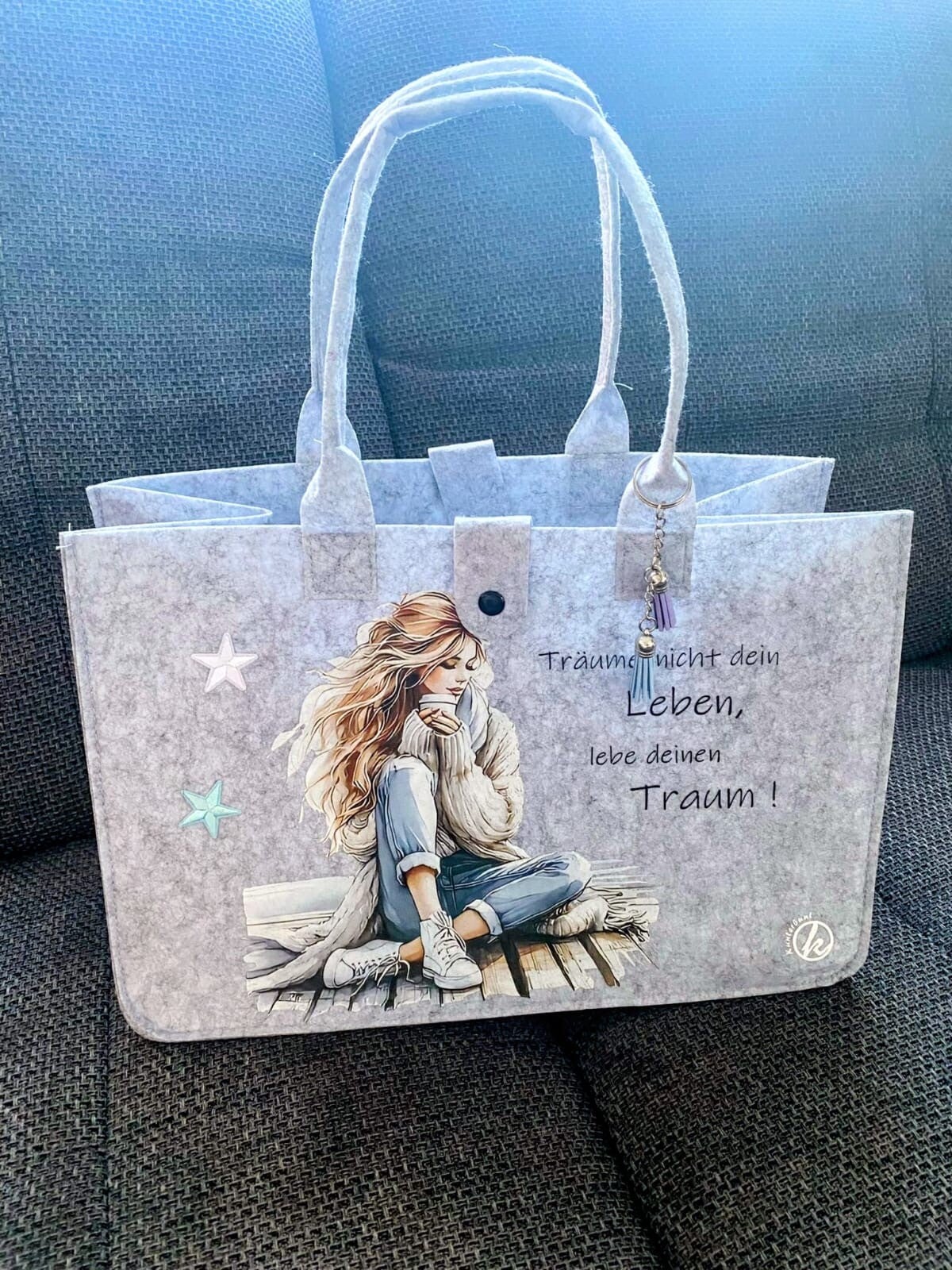 Shopping Tasche grau