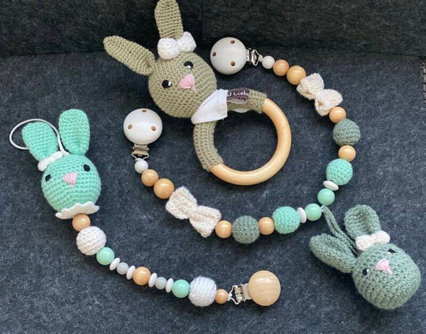 Baby Set Hase grün
