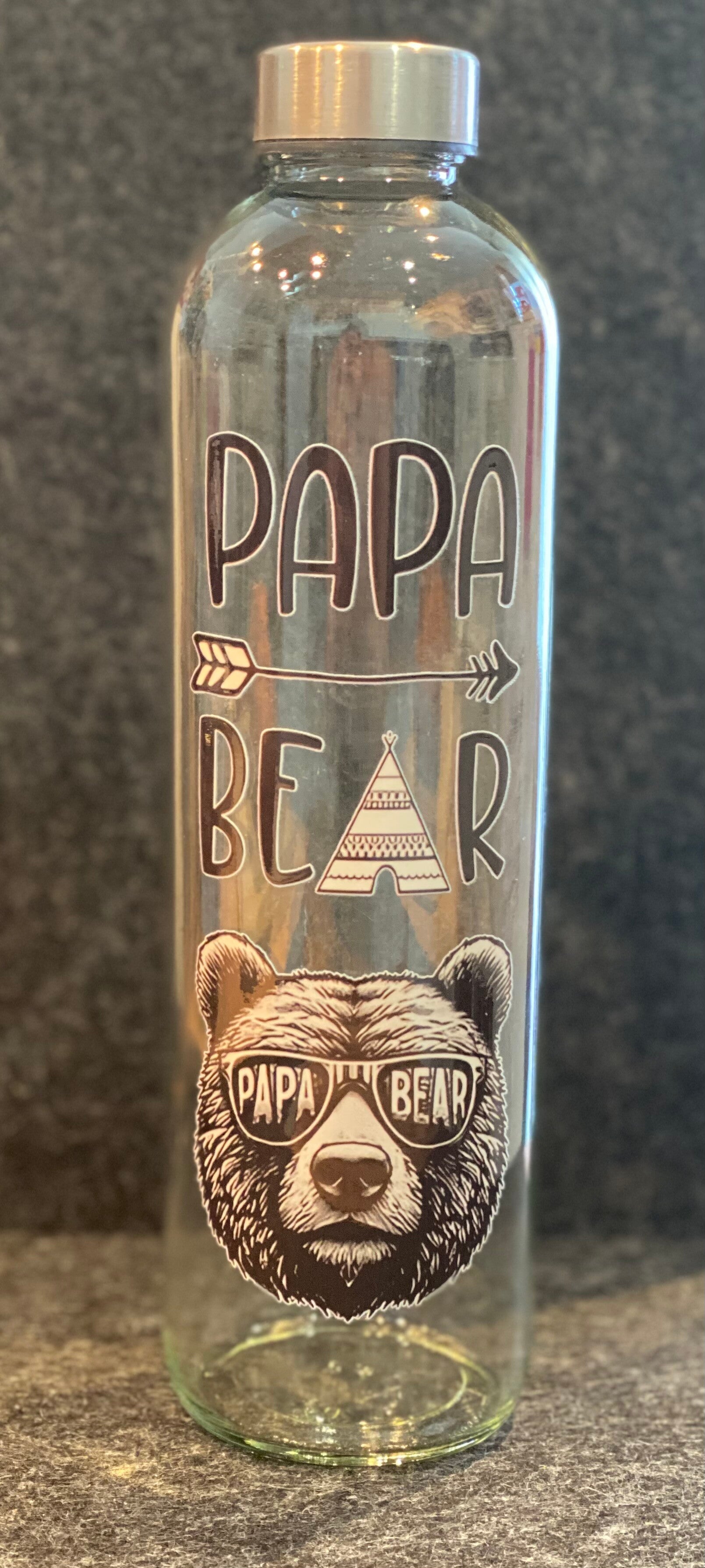 Glasflasche Vatertag