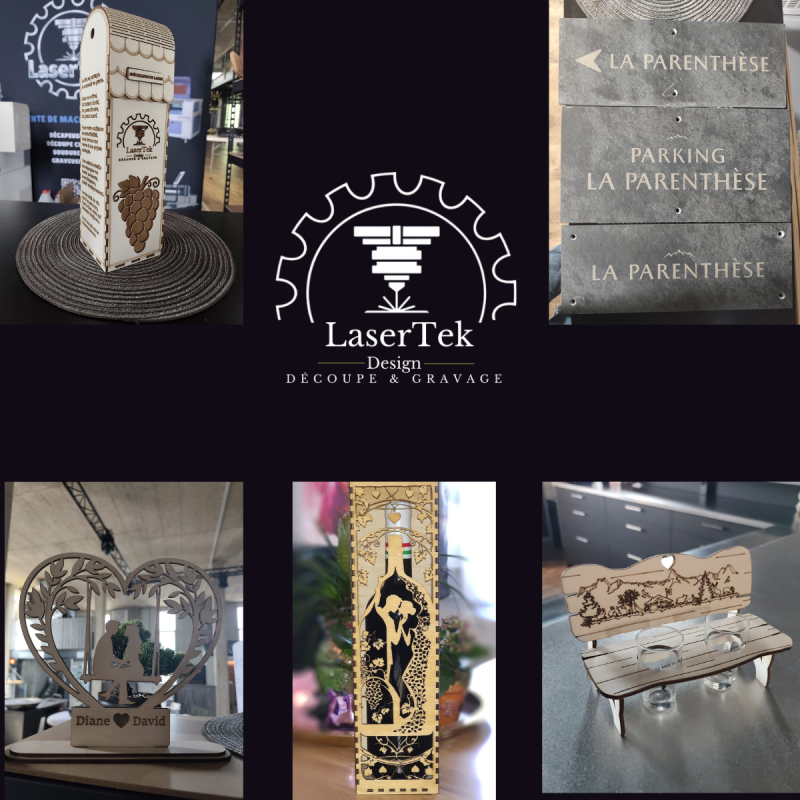 Plaque et objet personnalisé gravé au laser CO₂