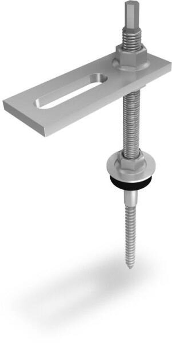 K2 SingleRail Stockschraube M10x200 - Schrägdach Wellfaserzement