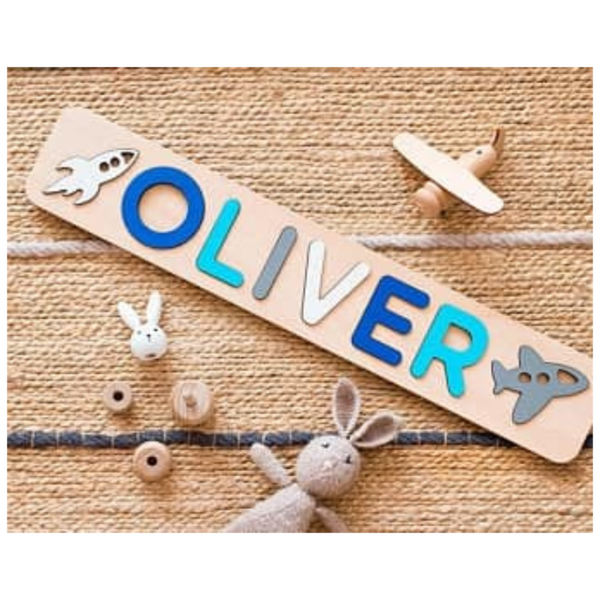 Houten gepersonaliseerde naam Puzzel