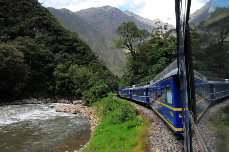 rein naar Machu Picchu door de Andes in Peru
