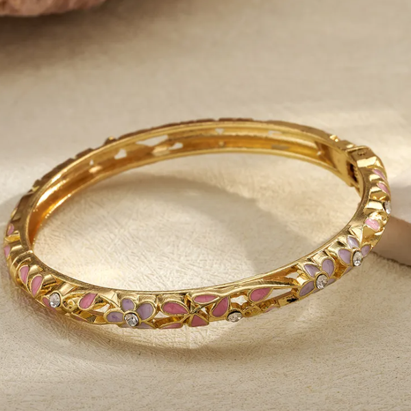 Floral bracelet Lila