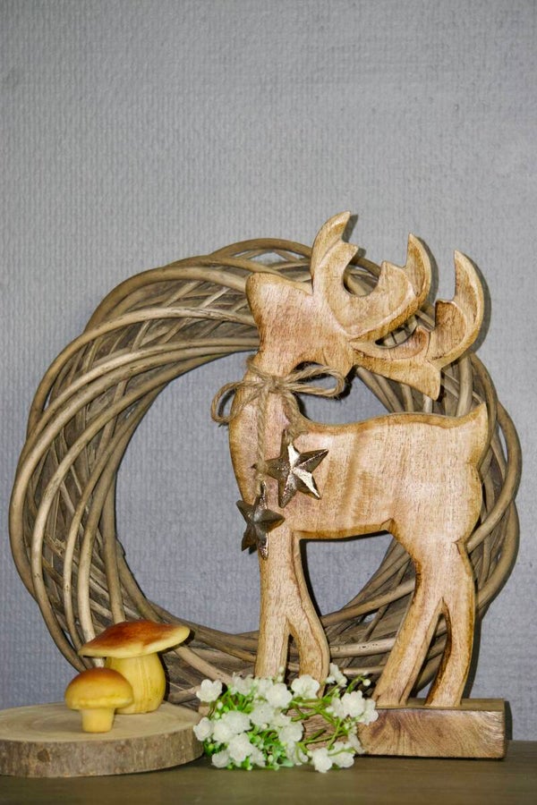 Cerf en bois