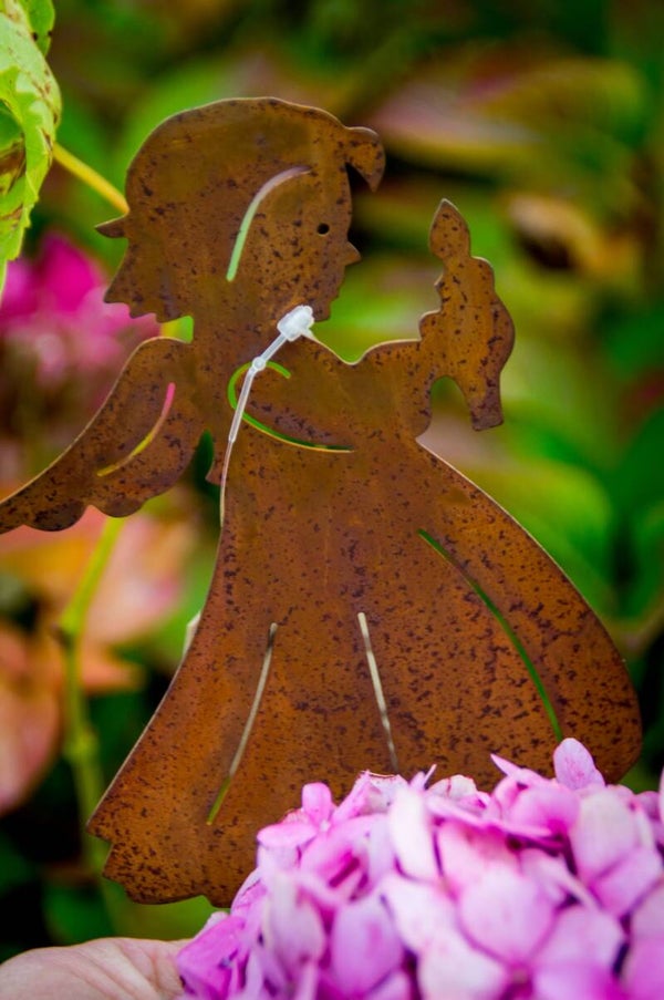 Pique Ange de Noël avec bougie