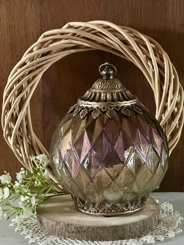 Lanterne avec LED 15x19cm