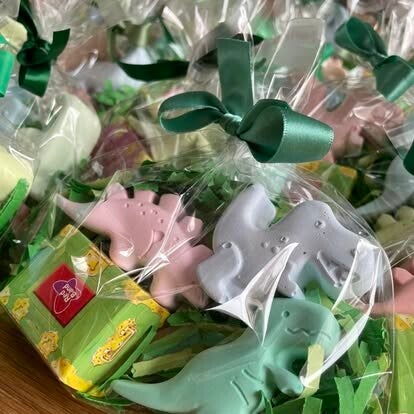 dino stoepkrijt met snoepje