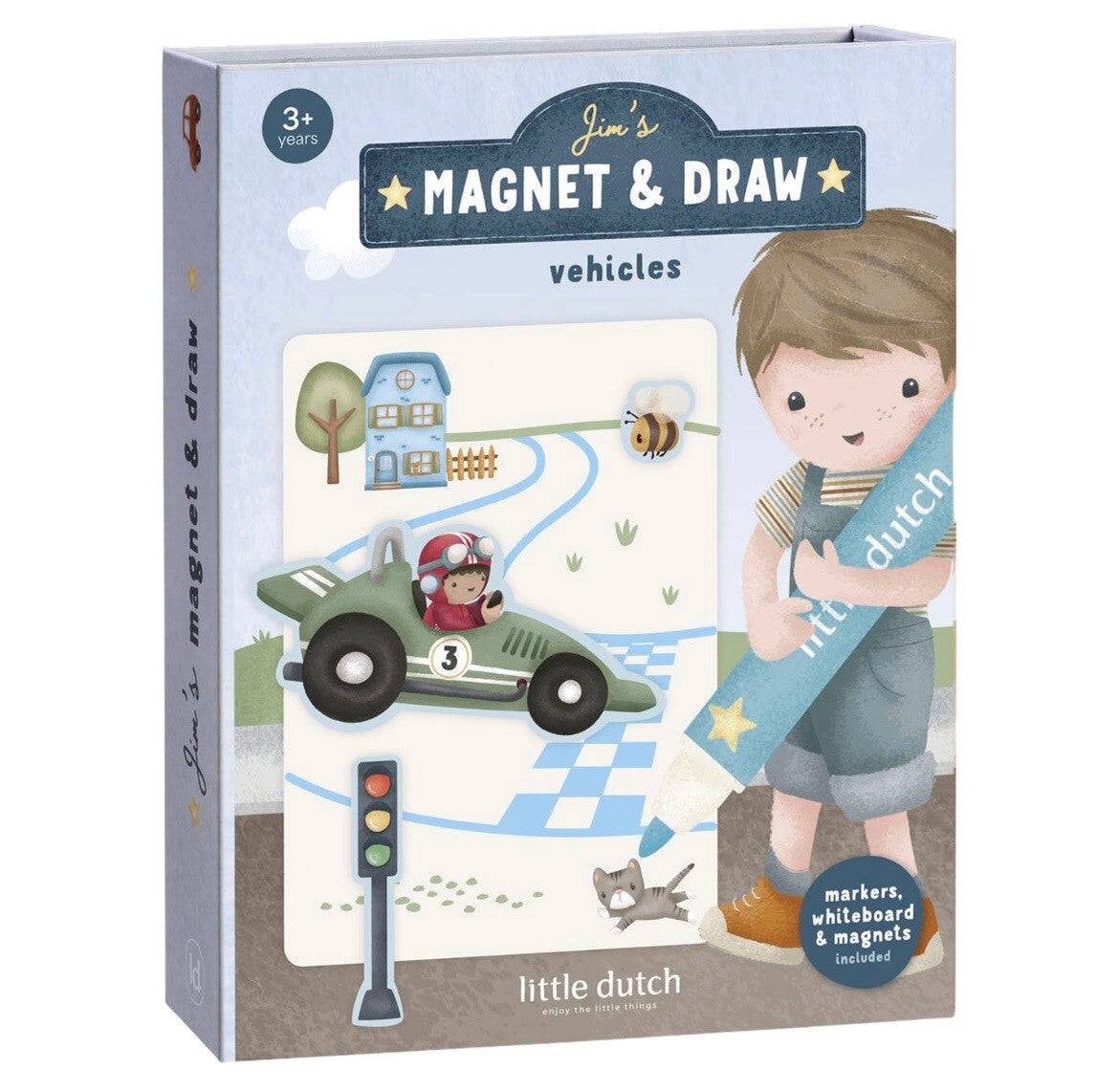 Little dutch whiteboard met magneten