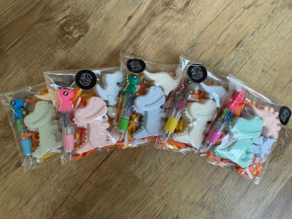 Dino stoepkrijt met pen
