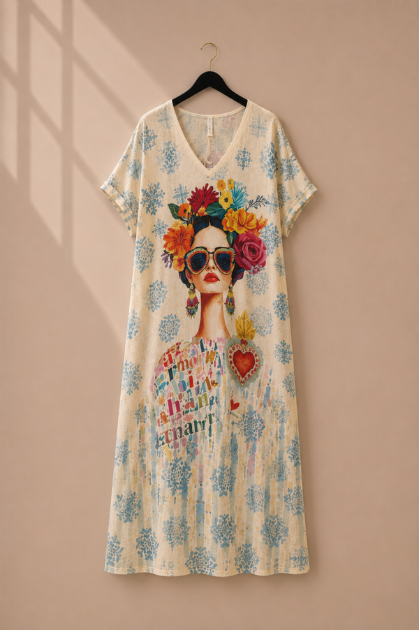 BOHO JURK LUREX LANG
