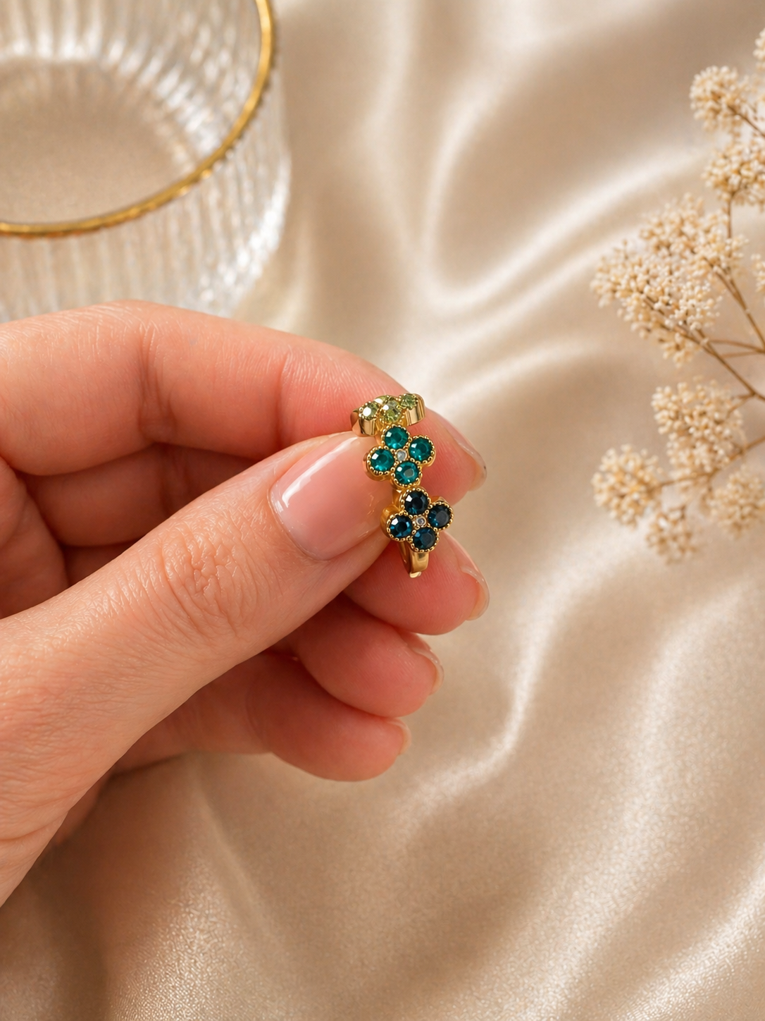 Emerald Bloom Ring