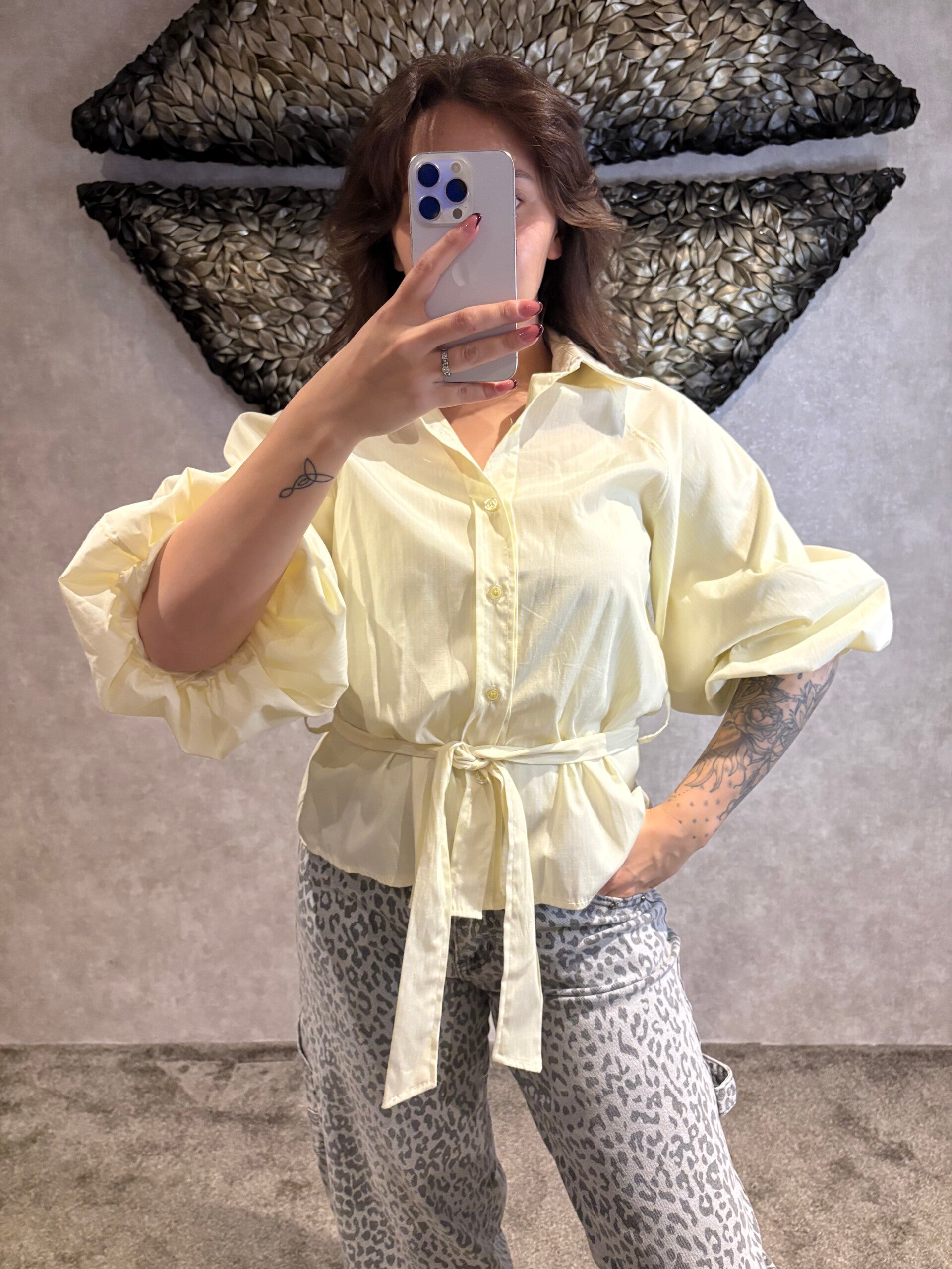 Yellow Striped Blouse