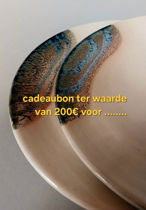 cadeaubon ter waarde van 200€