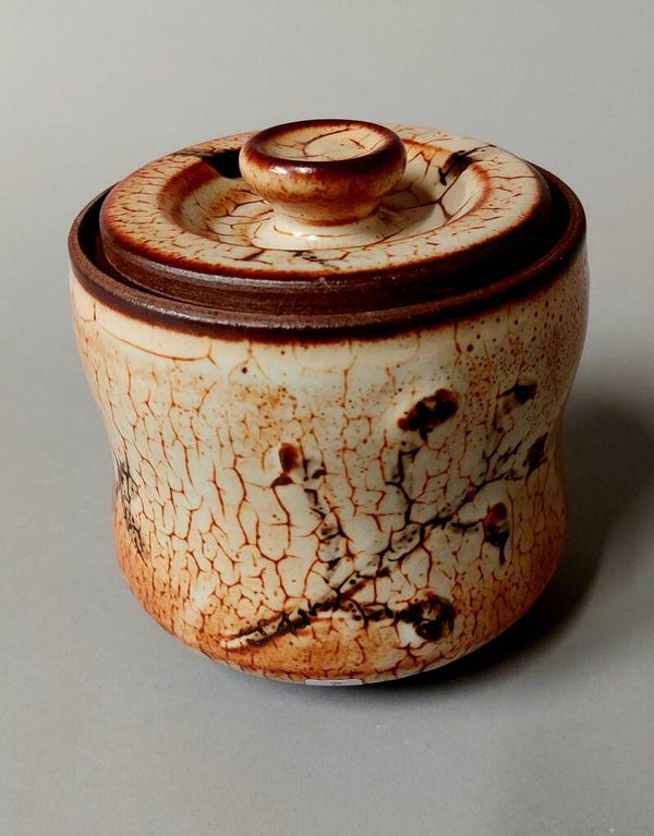 shino tea-caddy/dekselpot