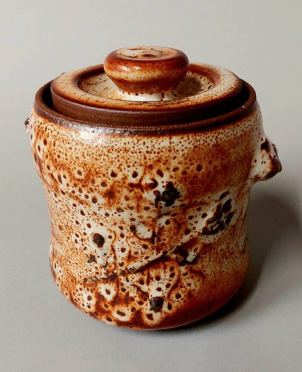 shino tea-caddy/dekselpot