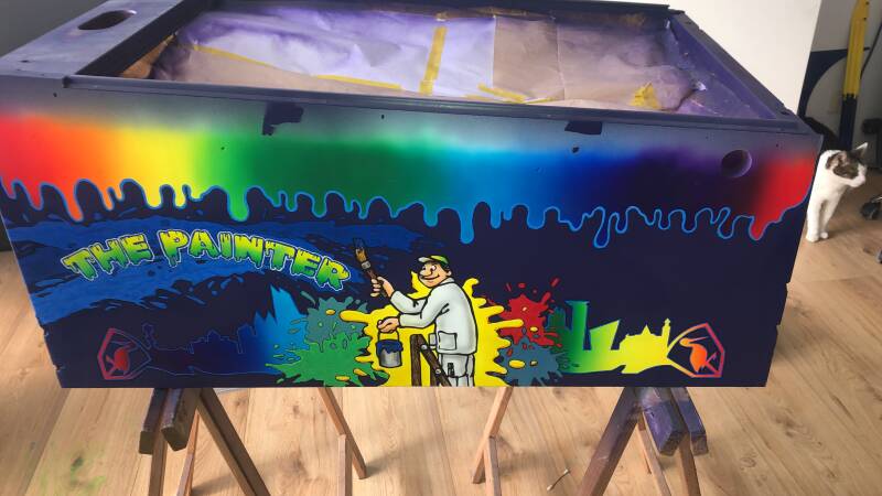 Custom Airbrushed Pinball Machine The Painter painting paint custom pinball