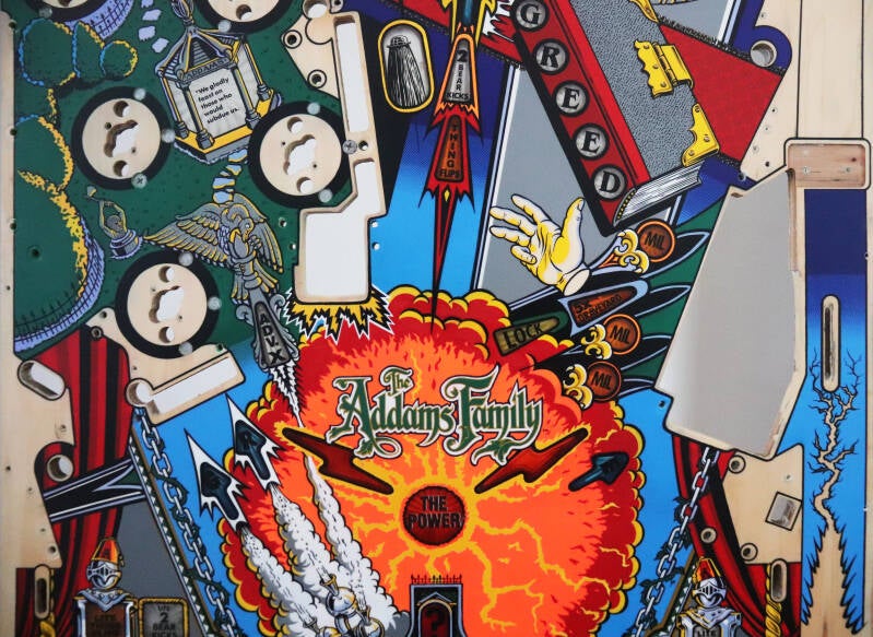 Bally The Addams Family Pinball Playfield