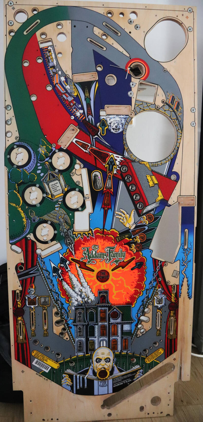 Bally The Addams Family Pinball Playfield