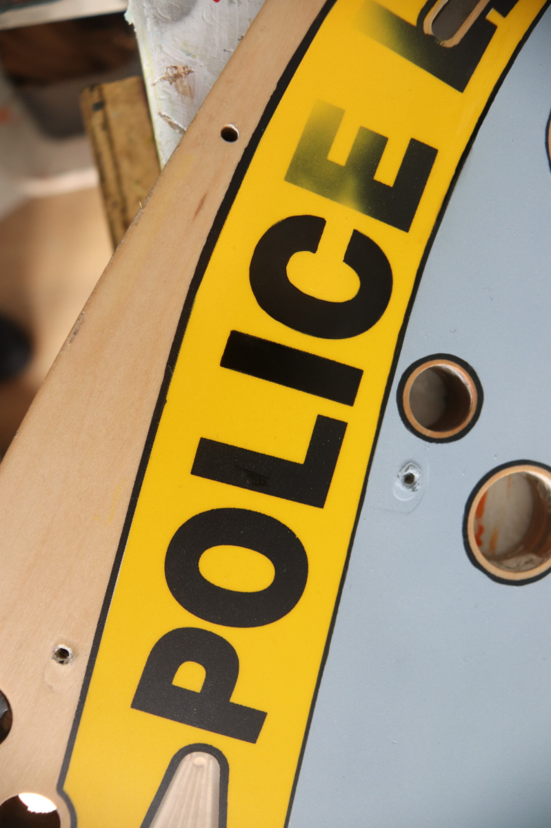 Williams Dirty Harry pinball playfield restoration