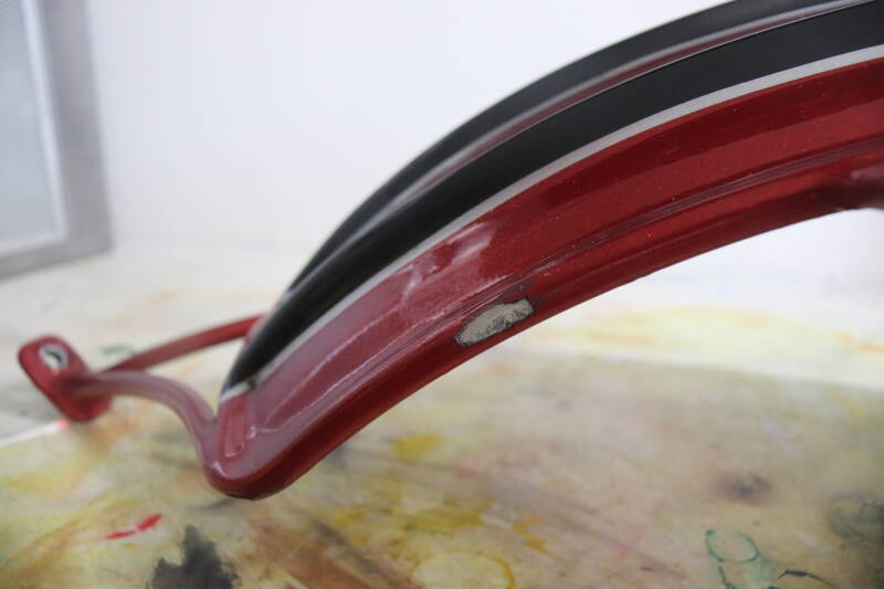 Custom Harley Davidson Ghosted red skulls spoiler