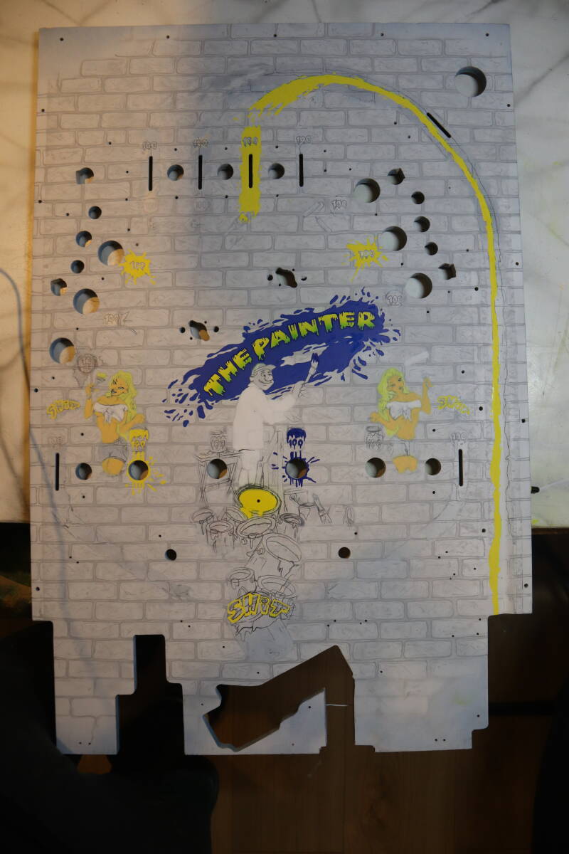 Custom Airbrushed Pinball Machine The Painter painting paint custom pinball