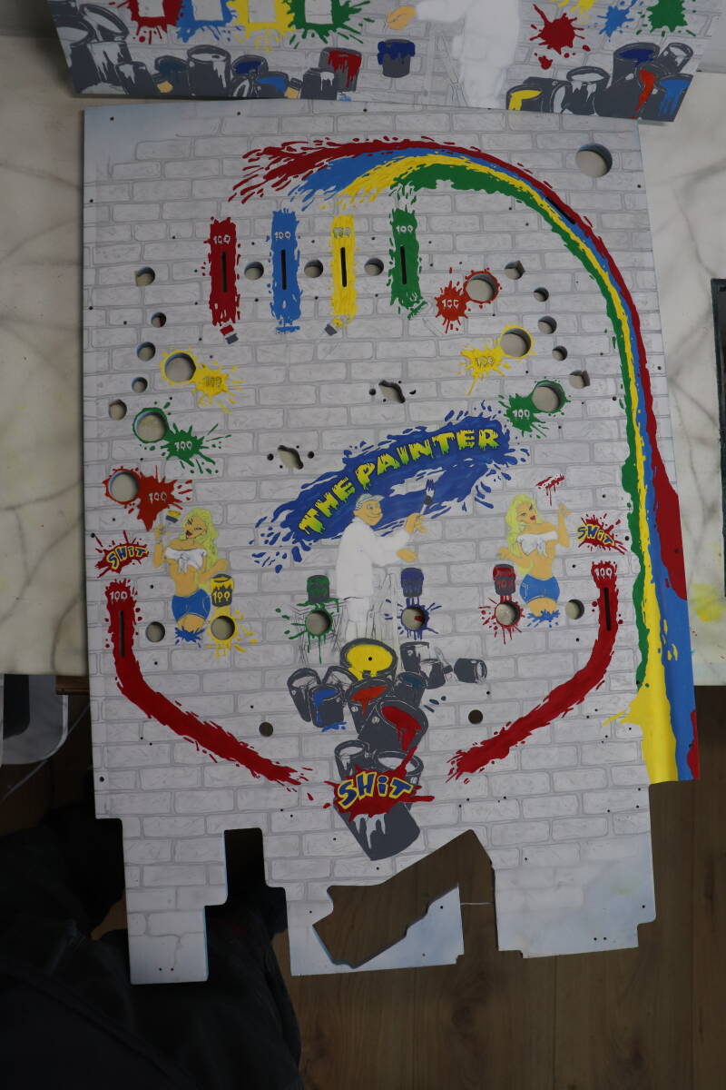 Custom Airbrushed Pinball Machine The Painter painting paint custom pinball