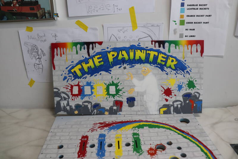 Custom Airbrushed Pinball Machine The Painter painting paint custom pinball