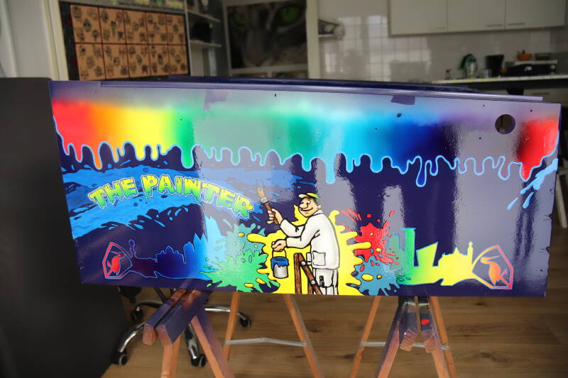 Custom Airbrushed Pinball Machine The Painter painting paint custom pinball