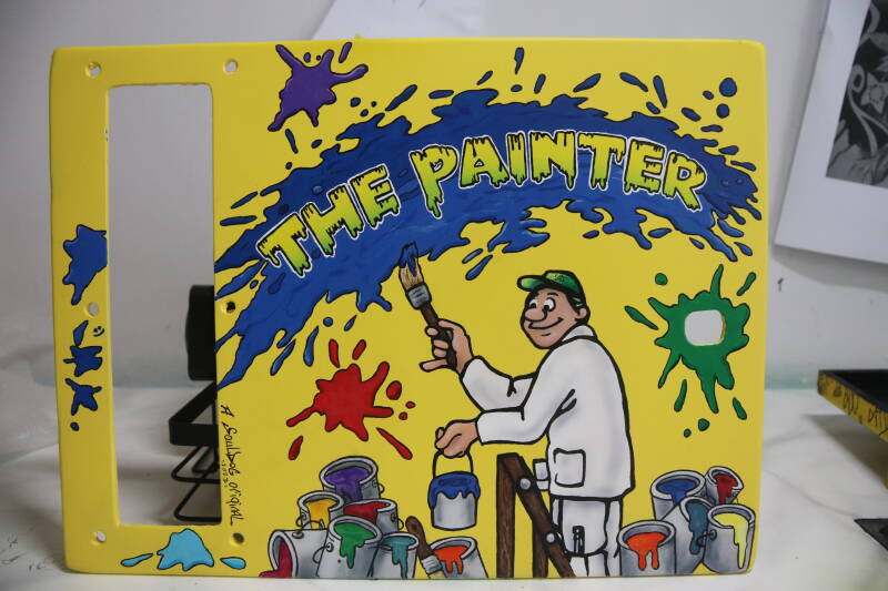 Custom Airbrushed Pinball Machine The Painter painting paint custom pinball