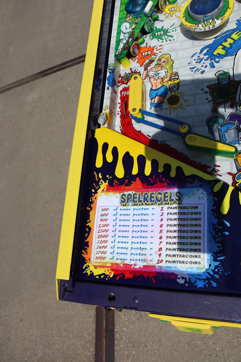 Custom Airbrushed Pinball Machine The Painter painting paint custom pinball