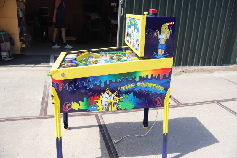 Custom Airbrushed Pinball Machine The Painter painting paint custom pinball