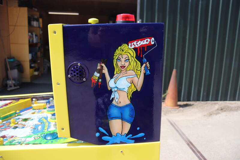 Custom Airbrushed Pinball Machine The Painter painting paint custom pinball
