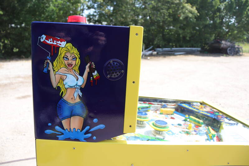 Custom Airbrushed Pinball Machine The Painter painting paint custom pinball