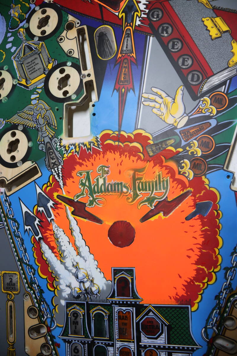 Bally The Addams Family Pinball Playfield