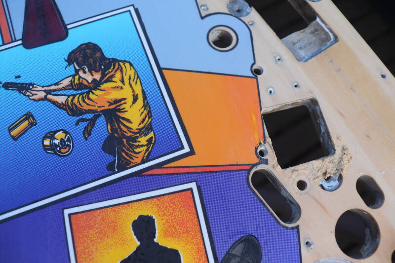 Williams Dirty Harry pinball playfield restoration