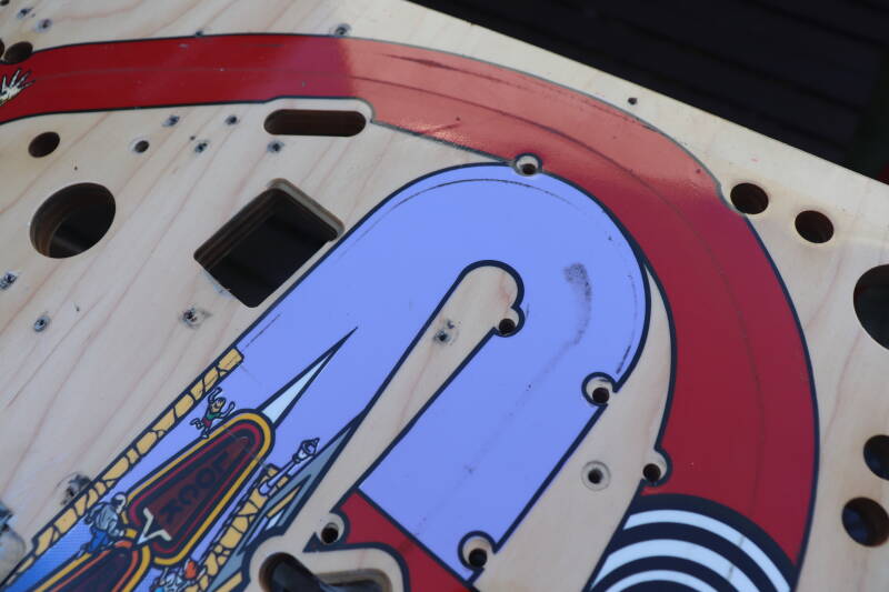 Bally Twilight Zone Playfield Restoration airbrush flipperspeelveld restauratie art airbrushing