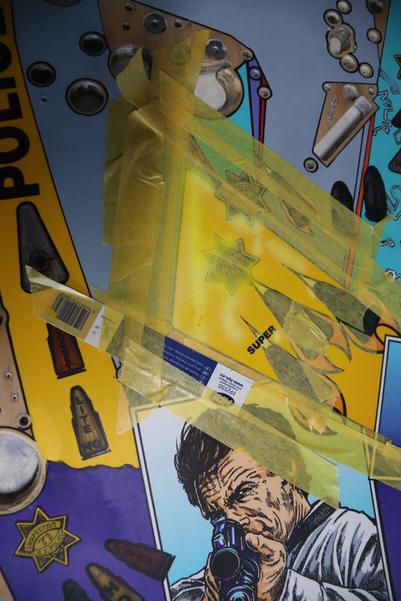 Williams Dirty Harry pinball playfield restoration