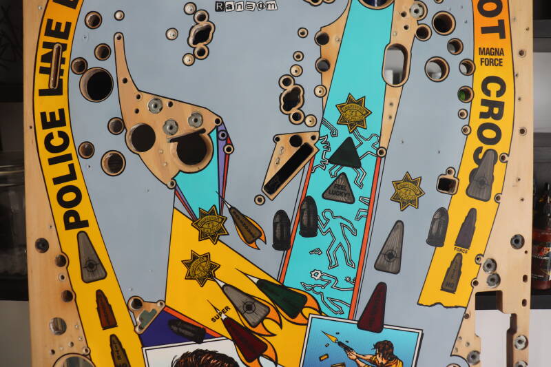 Williams Dirty Harry pinball playfield