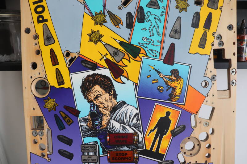 Williams Dirty Harry pinball playfield