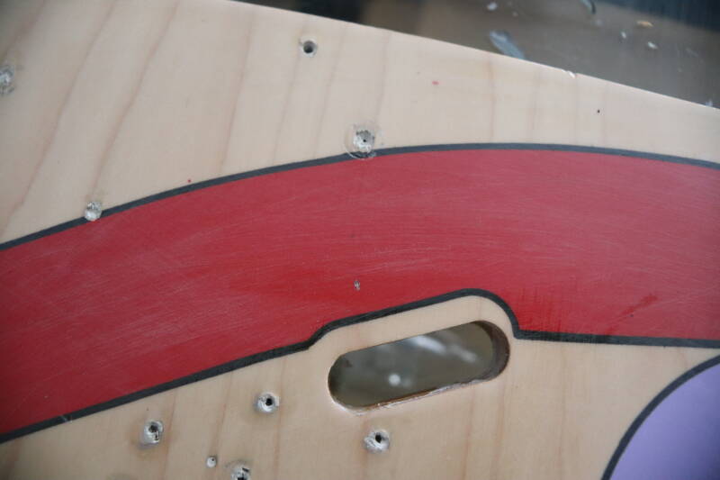 Bally Twilight Zone Playfield Restoration airbrush flipperspeelveld restauratie art airbrushing