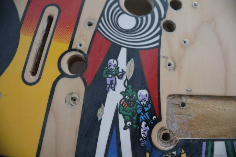 Bally Twilight Zone Playfield Restoration airbrush flipperspeelveld restauratie art airbrushing