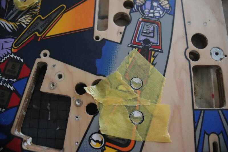 Bally Twilight Zone Playfield Restoration airbrush flipperspeelveld restauratie art airbrushing